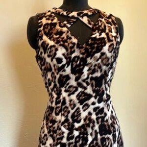 ENTIRE CLOSET NOW $10 PER ITEM!    Guess Leopard Print Dress, Size 8